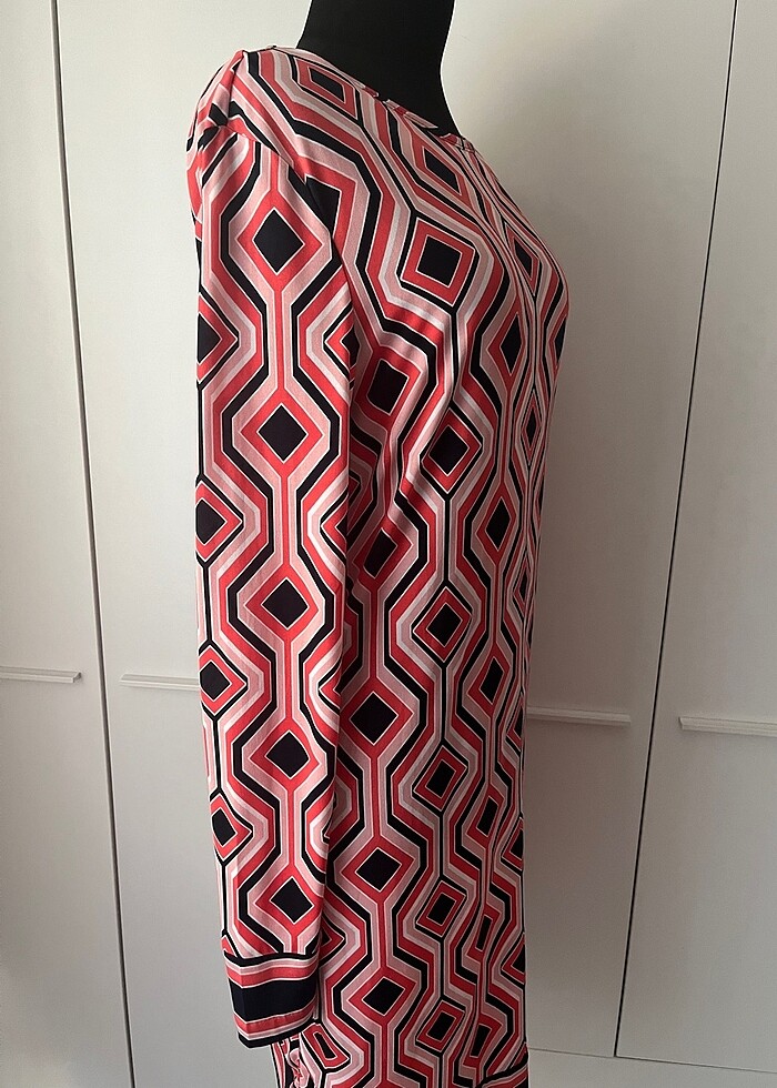 Michael Kors geometrik jersey elbise - Görsel 3