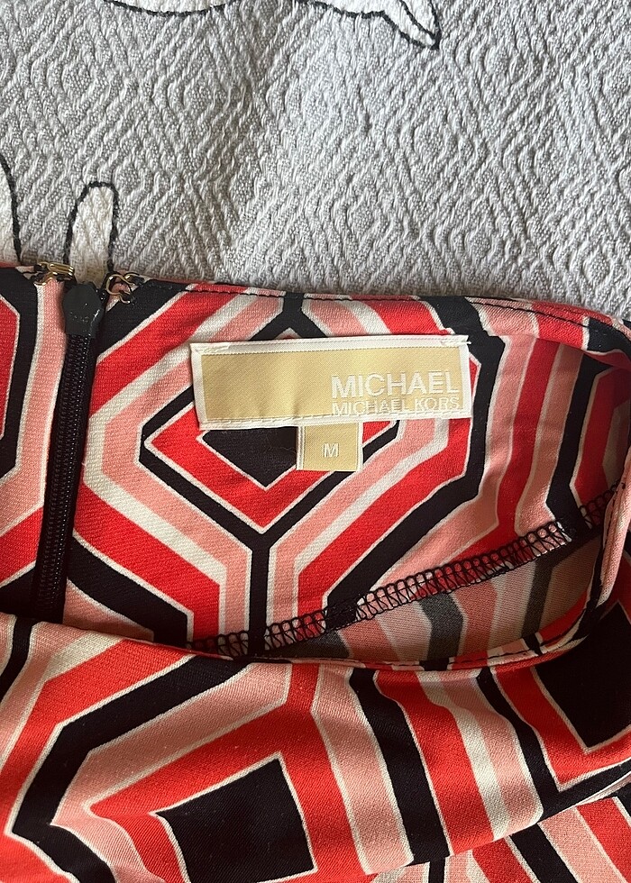 Michael Kors geometrik jersey elbise - Görsel 5
