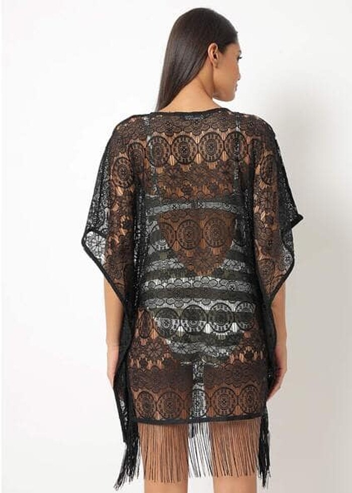 Marks & Spencer püsküllü pareo - Görsel 2