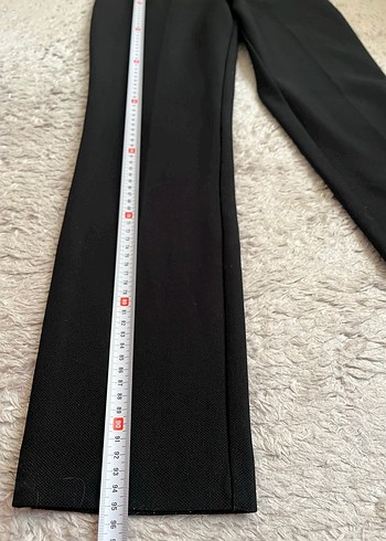 Siyah Fermuarlı Kadın Kumaş Pantolon - Görsel 9