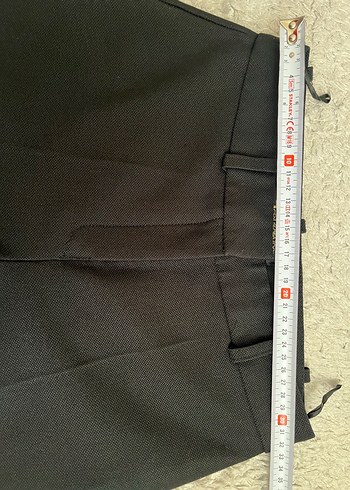 Siyah Fermuarlı Kadın Kumaş Pantolon - Görsel 7