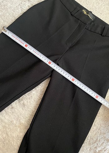 Siyah Fermuarlı Kadın Kumaş Pantolon - Görsel 8