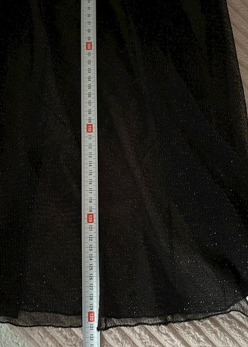 Uzun Siyah Gotik Transparan Kadın Palj Elbisesi - Görsel 8