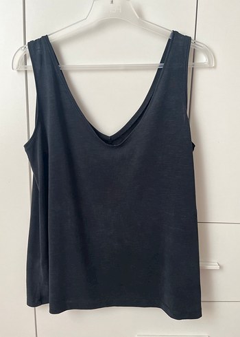 Siyah V Yakalı Salaş Modal Atlet - Görsel 4