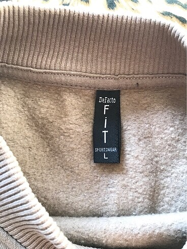 l Beden camel Renk Defacto crop sweatshirt