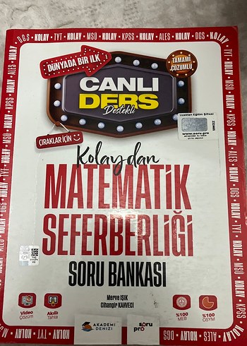 Canlı Ders Destekli Matematik Soru Bankası