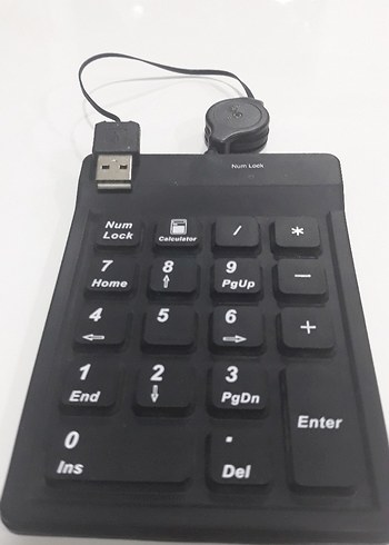 Siyah Sayısal Klavye USB Bağlantılı - Görsel 2