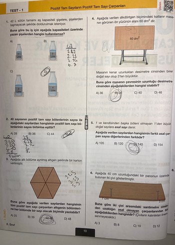 Beden 8. Sınıf Matematik Soru Bankası - Hız Yayınları