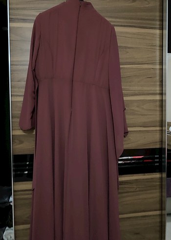 50 Beden Abiye elbise gül kurusu renk