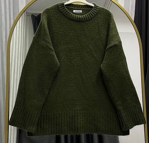 Bisiklet yaka oversize standart beden