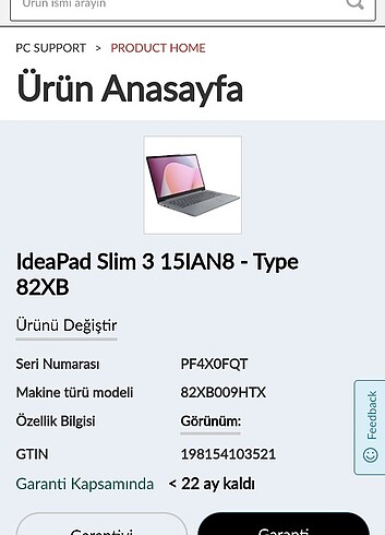 Lenovo Dizüstü Bilgisayar