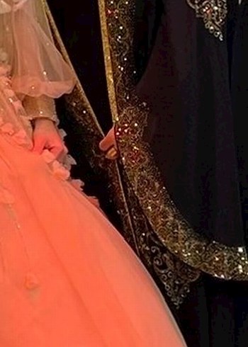 Altın Desenli  abaya - Görsel 2