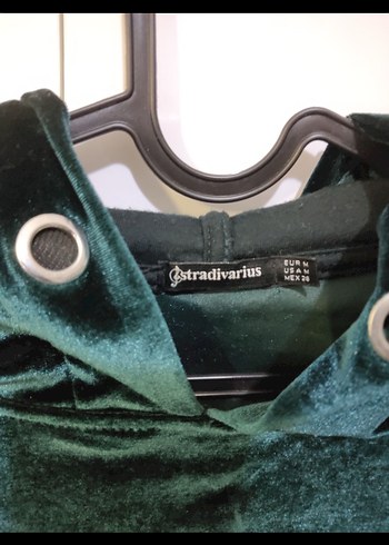 Düğmeli Kadın Turkuaz Sweatshirt - Görsel 2