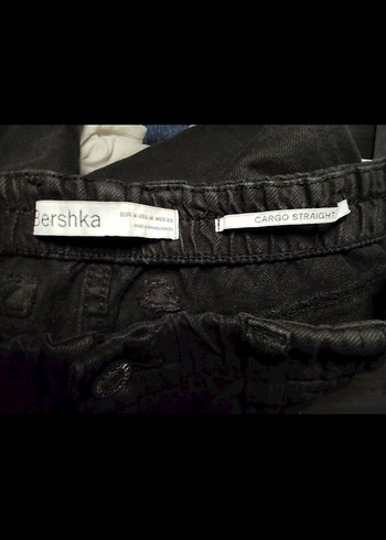 Bershka Siyah Mini Kargo Kot Pantolon - Görsel 2