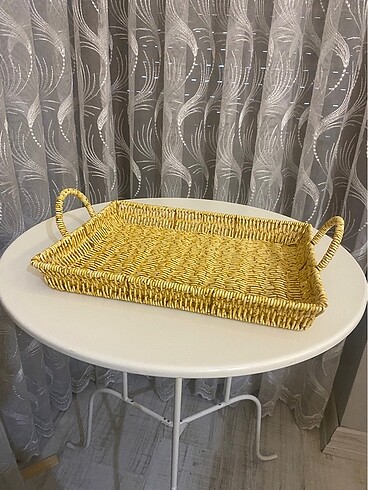 Hasır Tepsi-Şık-El İşçiliği-28cm*21cm