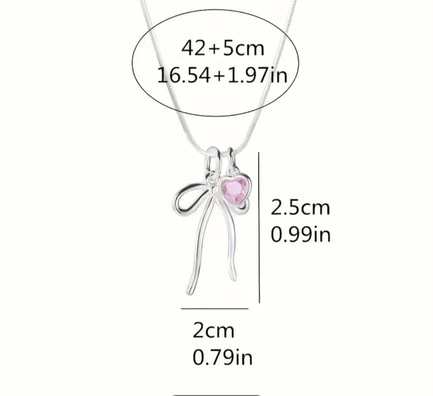 Pembe Fiyonklu Kolye - Görsel 3