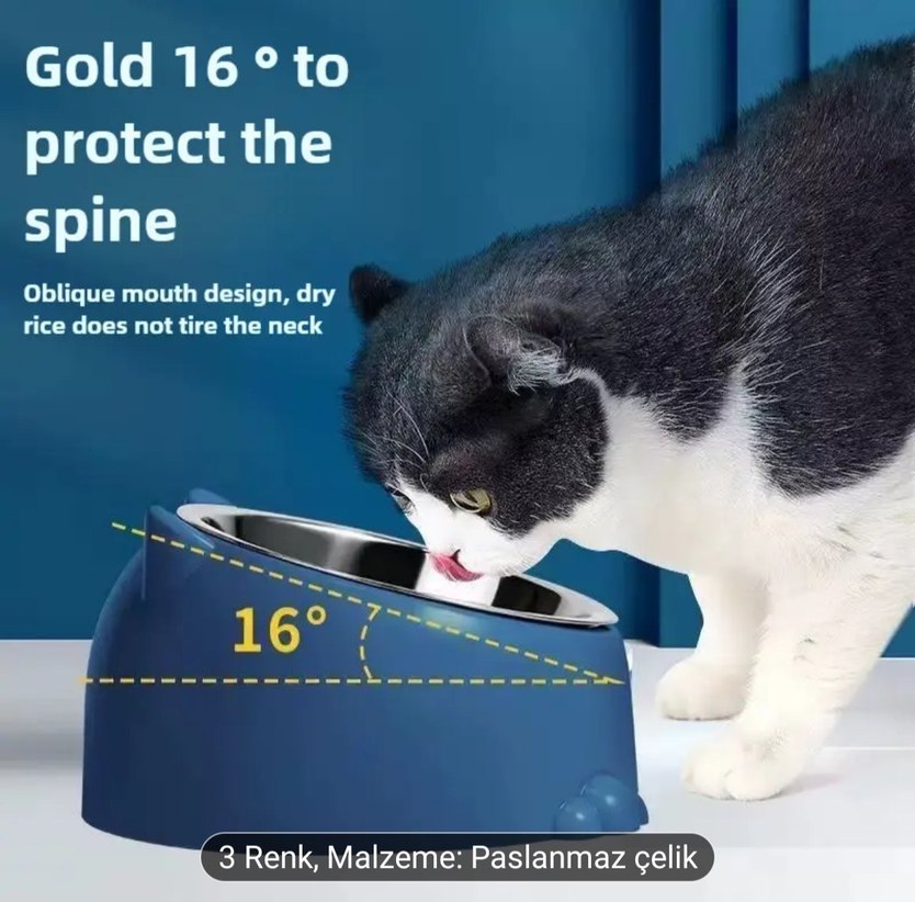 Pembe Paslanmaz Çelik Otomatik Su ve Mama Kabı - Görsel 3