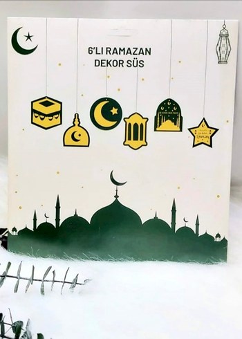 Altın Renk Hoşgeldin Ramazan Süsleme Seti - Görsel 3