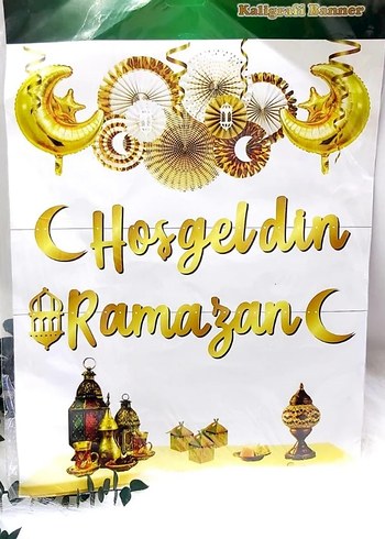 Altın Renk Hoşgeldin Ramazan Yazısı - Görsel 2