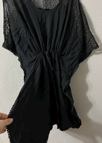 Siyah Midi Gotik Kadın Elbise - Görsel 3