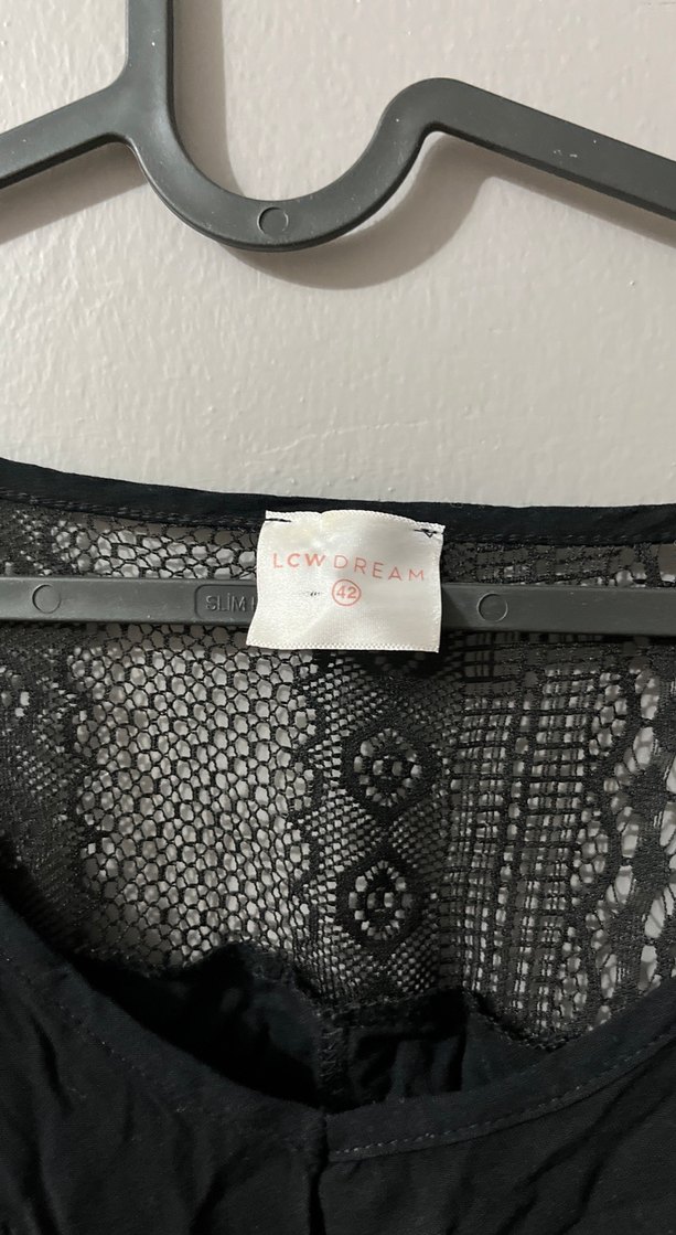 Siyah Midi Gotik Kadın Elbise - Görsel 4