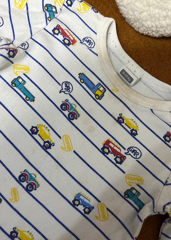 Renkli Baskılı Uzun Kollu Bebek Body - Görsel 2