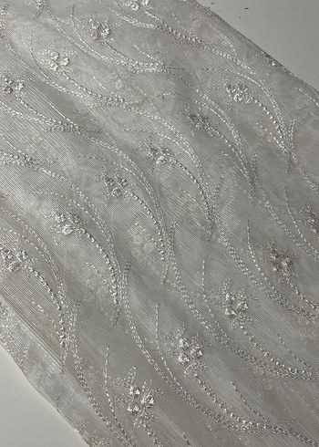 İşlemeli Beyaz Perde - Klasik Stil - Görsel 2