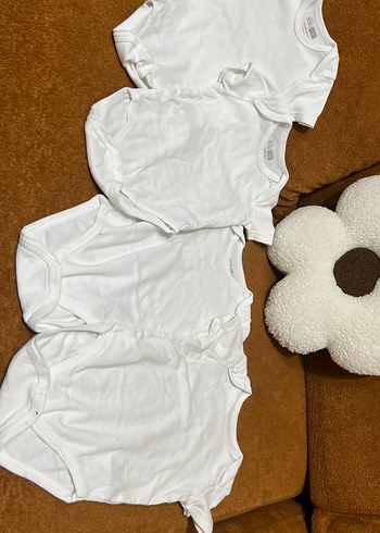 Bebek Erkek Beyaz Kısa Kollu Body - Görsel 3
