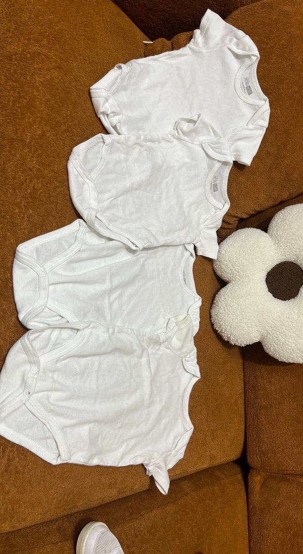 Bebek Erkek Beyaz Kısa Kollu Body - Görsel 3