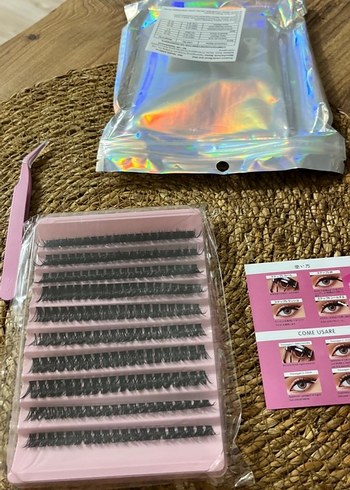 Pembe Pastel Takma Kirpik Seti - Görsel 2