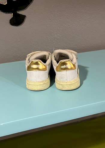 Kız Çocuk Beyaz Cırtlı Spor Ayakkabı - Görsel 4