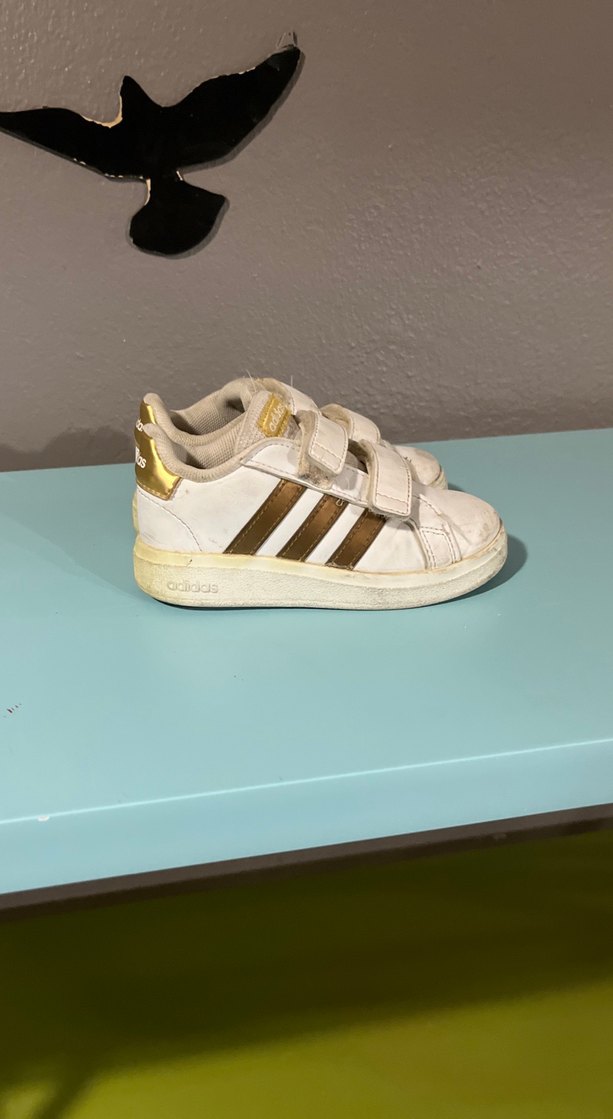 Kız Çocuk Beyaz Cırtlı Spor Ayakkabı - Görsel 3