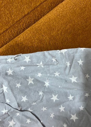 Gri Yıldız Desenli Çocuk Battaniyesi - Görsel 2