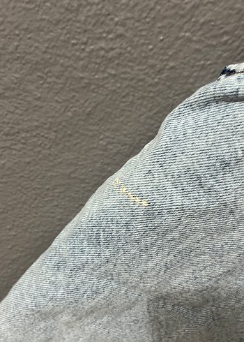 Gri Denim Midi Straplez Kısa Tulum - Görsel 2