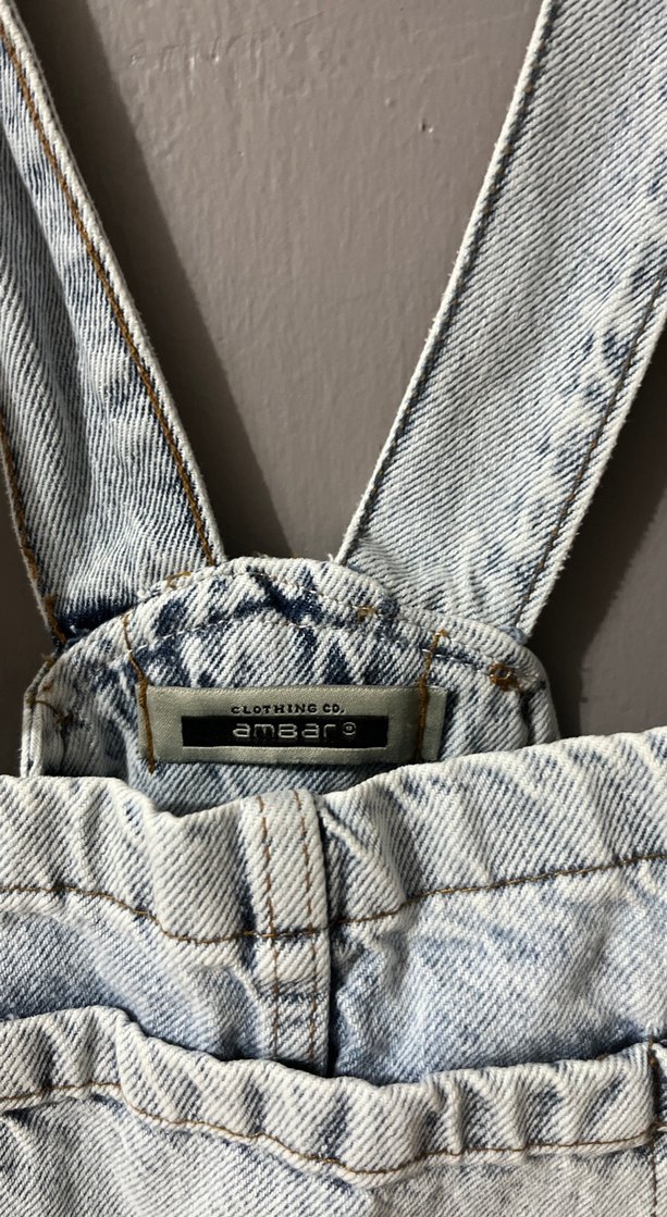 Gri Denim Midi Straplez Kısa Tulum - Görsel 3