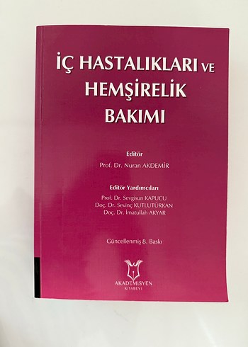 İç Hastalıkları ve Hemşirelik Bakımı Kitabı