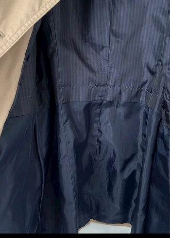 Düğmeli Bej Midi Trençkot - Görsel 4