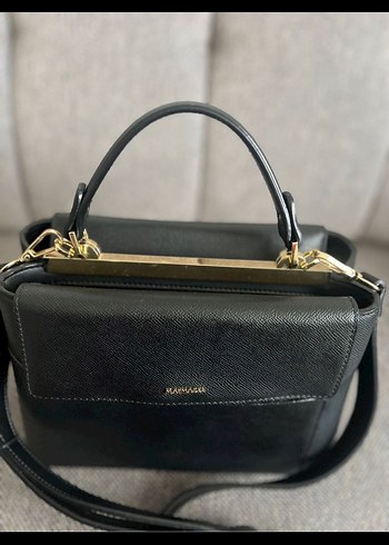 matmazel Siyah Deri Kadın Çanta - Modern Klasik - Görsel 5