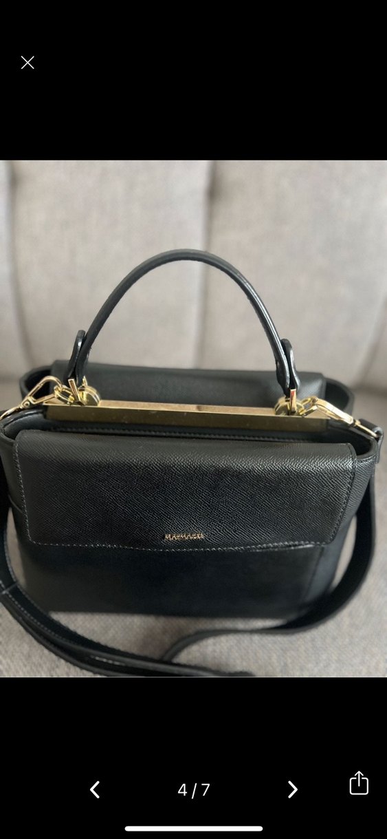 matmazel Siyah Deri Kadın Çanta - Modern Klasik - Görsel 5