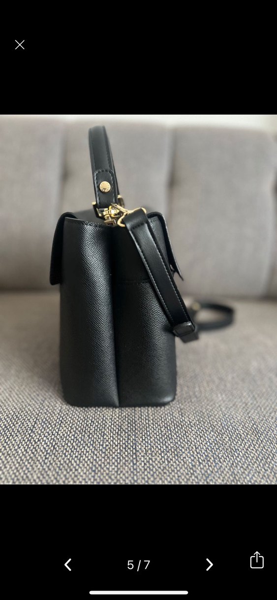 matmazel Siyah Deri Kadın Çanta - Modern Klasik - Görsel 4