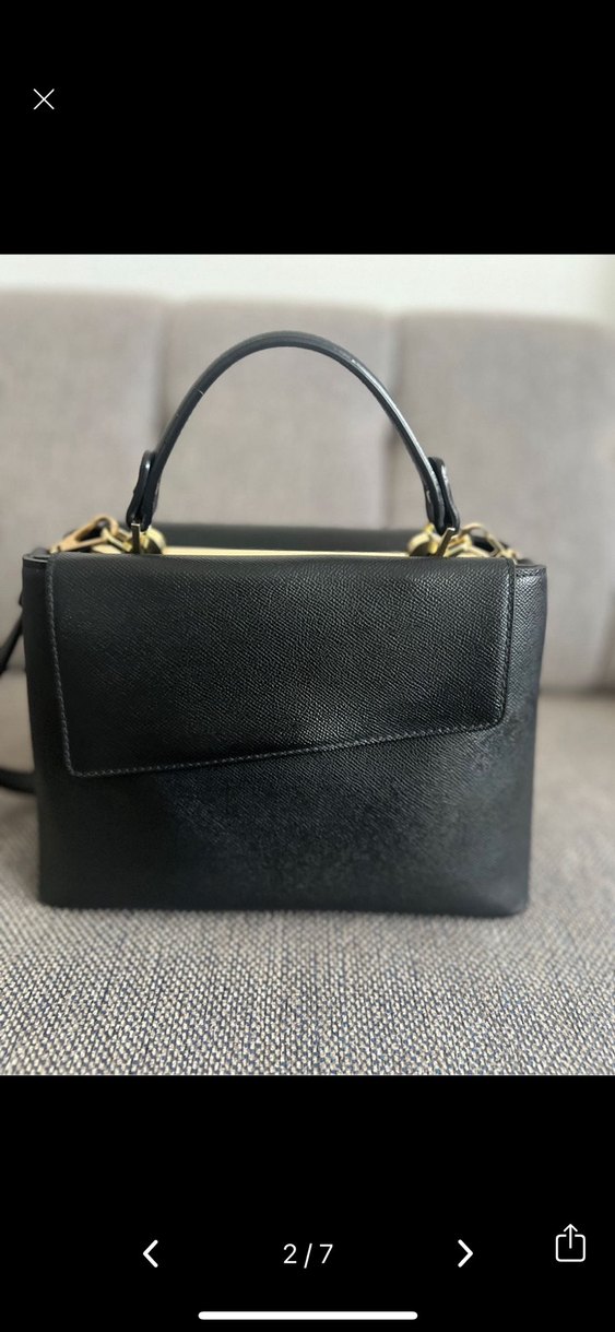 matmazel Siyah Deri Kadın Çanta - Modern Klasik - Görsel 2