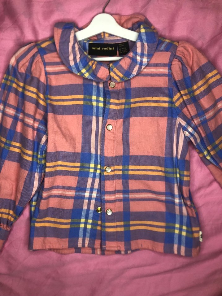 Kız Çocuk Pembe Uzun Kollu Gömlek - Görsel 2