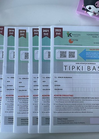 Tyt Senelere Göre Tıpkı Basım