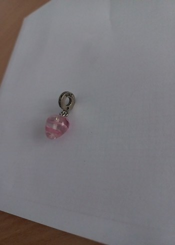 Markasız Pembe Kalp Sallantılı Charm - Görsel 4