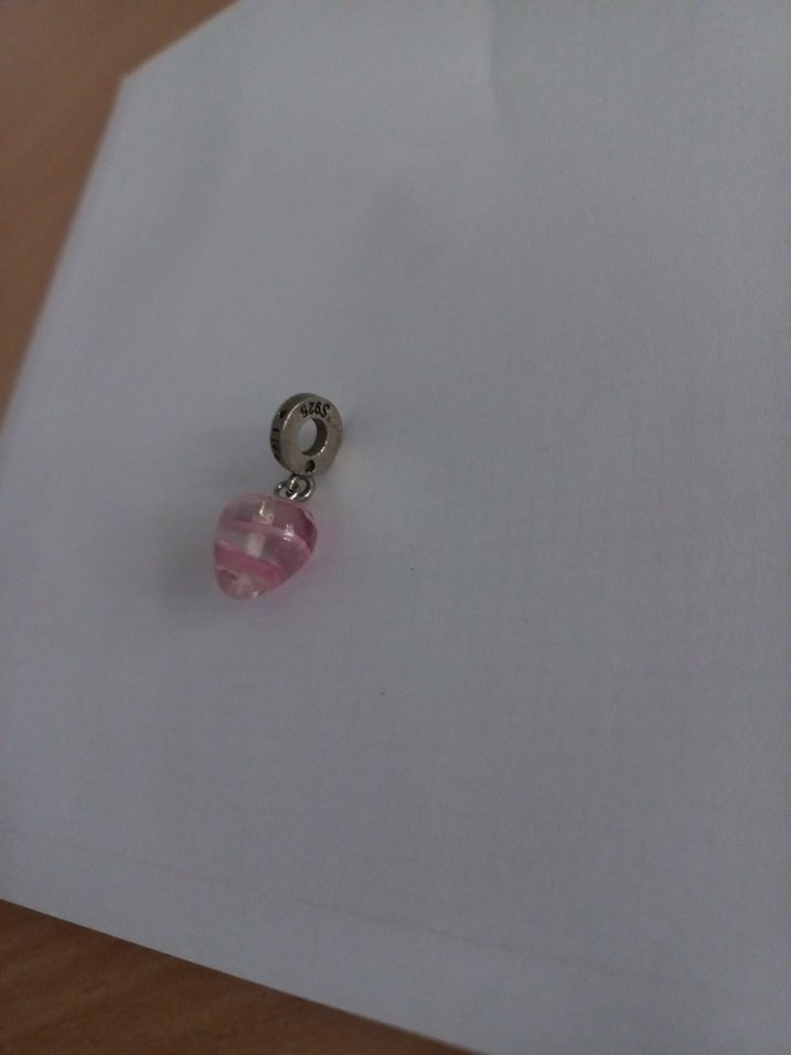 Markasız Pembe Kalp Sallantılı Charm - Görsel 4