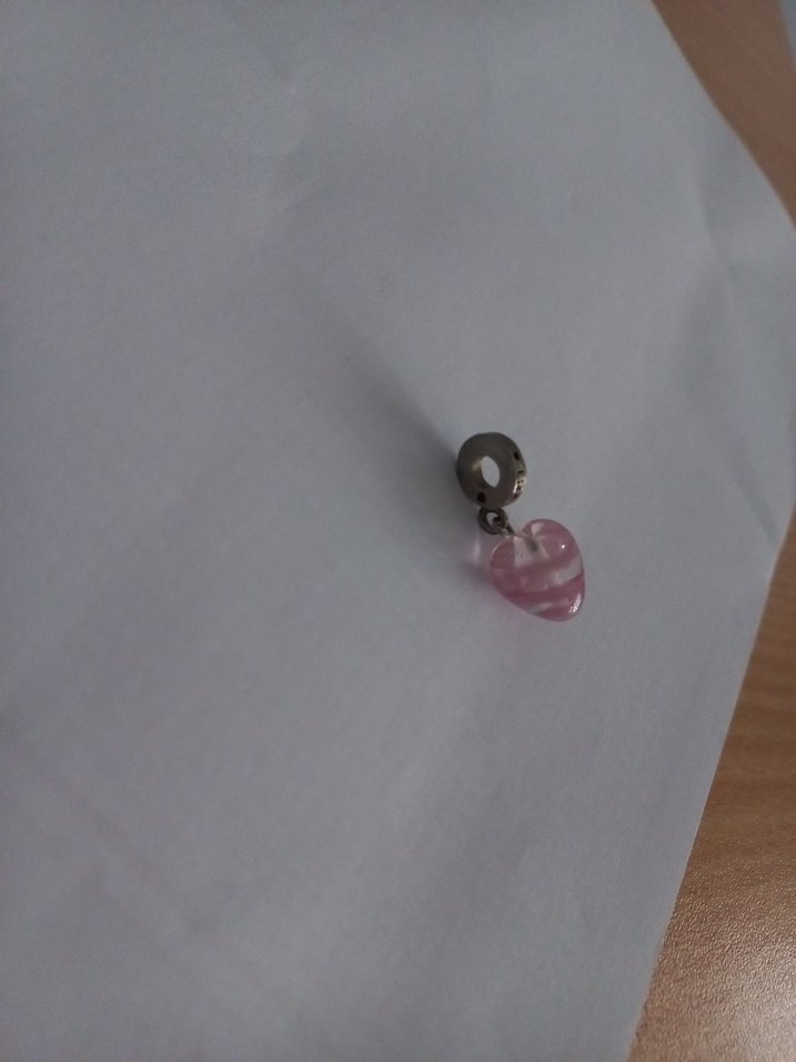 Markasız Pembe Kalp Sallantılı Charm - Görsel 5