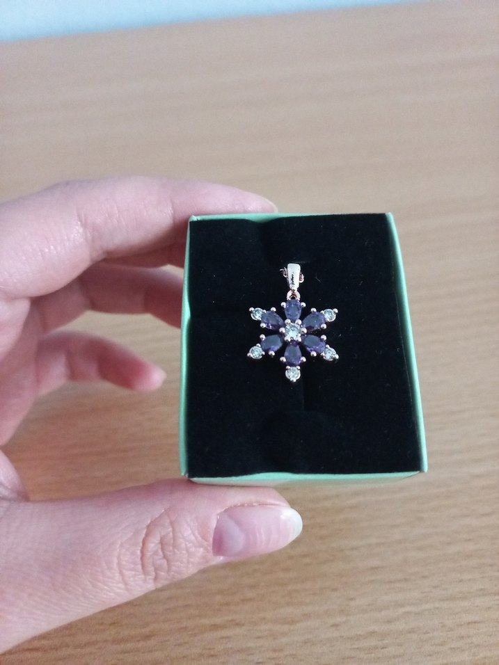 Lotus Kamelya Çiçeği Kolye - Görsel 2