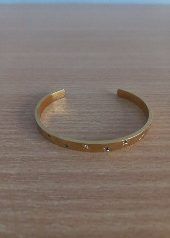 Renkli Taşlı Yıldızlı Çelik Bileklik - Görsel 9