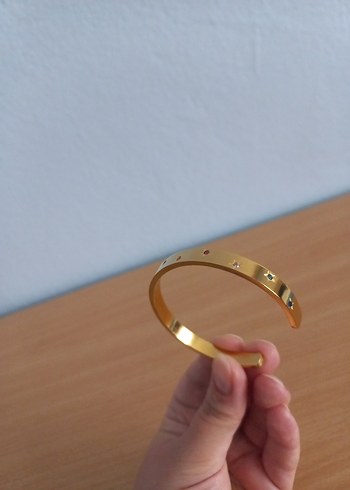 Renkli Taşlı Yıldızlı Çelik Bileklik - Görsel 7