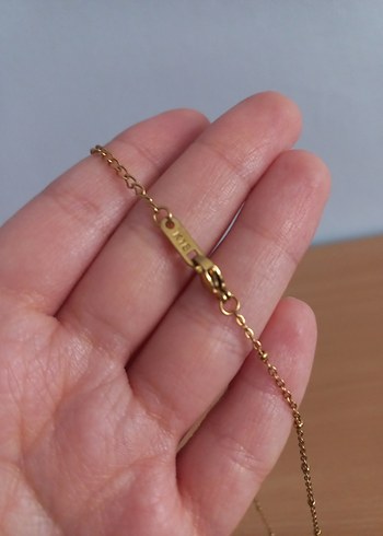 M Harfi Paslanmaz Çelik Kolye - Görsel 2